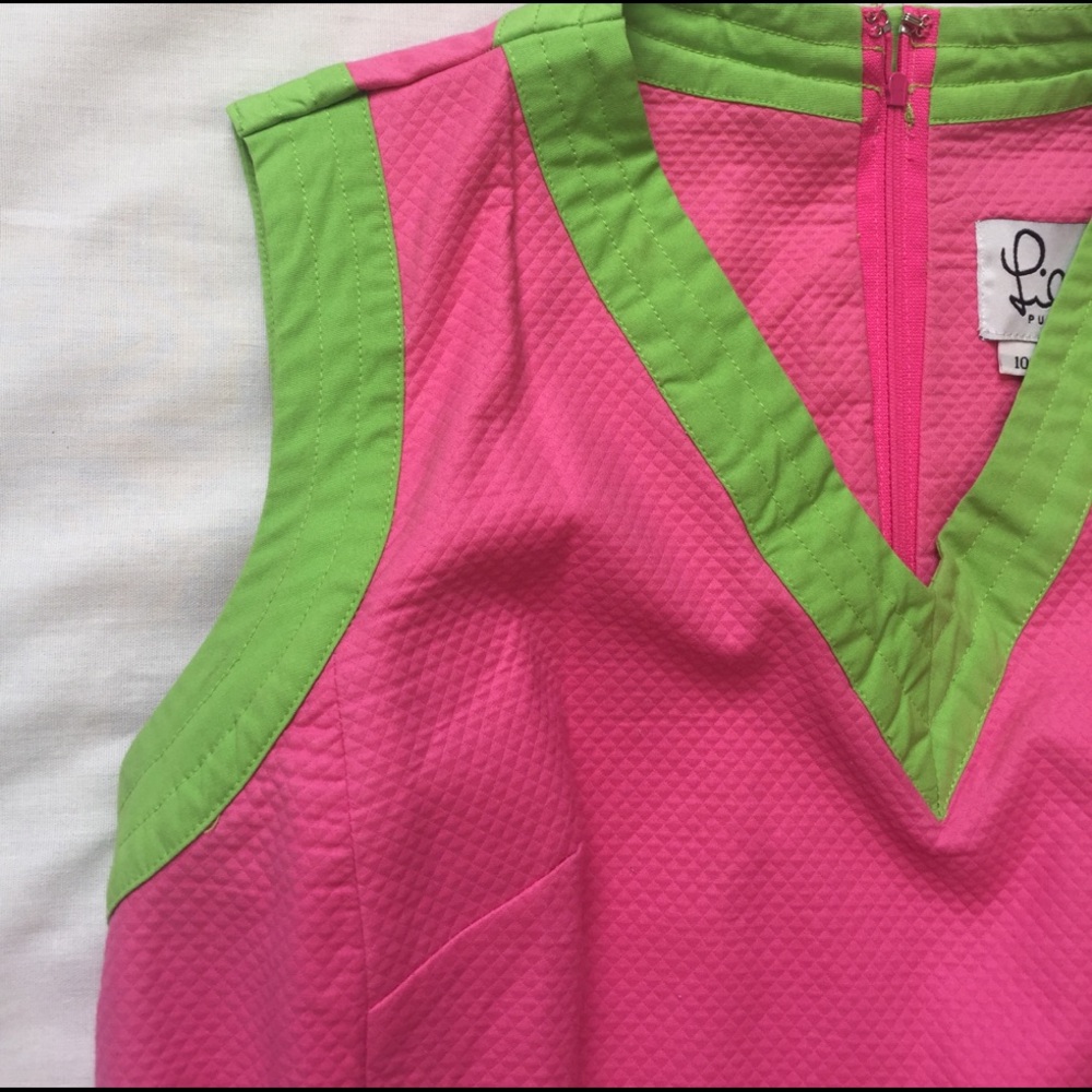 Lilly Pulitzer Pink and Green Mini Dress - Picture 3 of 3